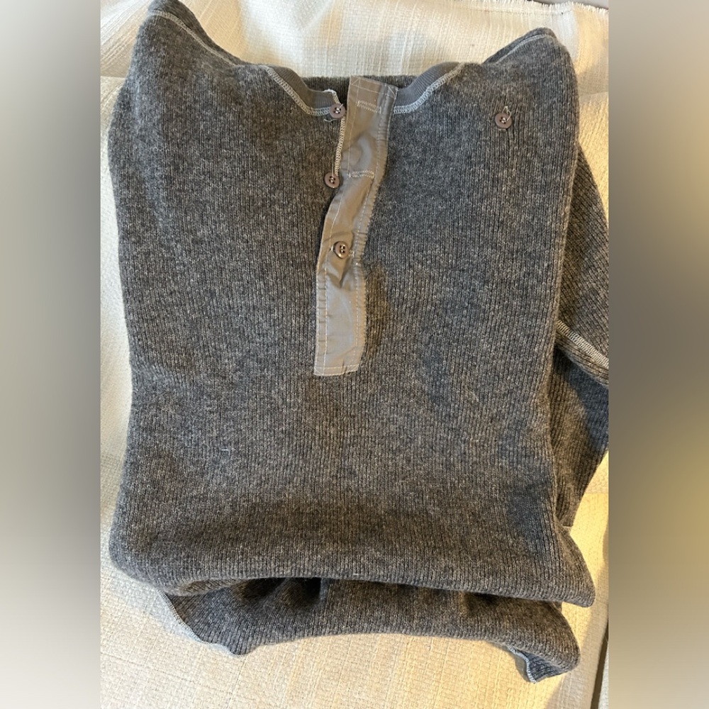 Stanfield’s Heritage wool Henley sweater small NWOT